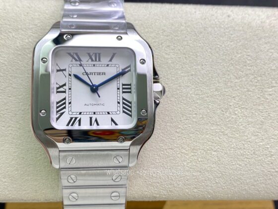 Cartier Santos De Cartier Mens Watch 36mm Cal.MIYOTA9015 Movement Automatic Mechanical Stainless Steel Watches GF Factory