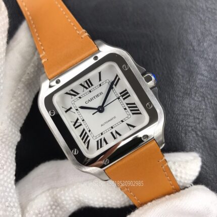 Cartier Santos De Cartier Mens Watch 40mm Cal.9015 Movement Automatic Mechanical Stainless Steel Watches V6 Factory - Image 2