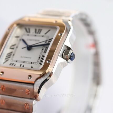 Cartier Santos De Cartier Mens Watch 40mm Cal.MIYOTA9015 Movement Automatic Mechanical Stainless Steel Watches 3K Factory - Image 3