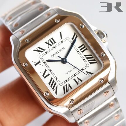 Cartier Santos De Cartier Mens Watch 40mm Cal.MIYOTA9015 Movement Automatic Mechanical Stainless Steel Watches 3K Factory - Image 4