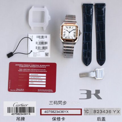 Cartier Santos De Cartier Mens Watch 40mm Cal.MIYOTA9015 Movement Automatic Mechanical Stainless Steel Watches 3K Factory - Image 9