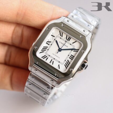 Cartier Santos De Cartier Mens Watch 40mm Cal.MIYOTA9015 Movement Automatic Mechanical Stainless Steel Watches 3K Factory - Image 2