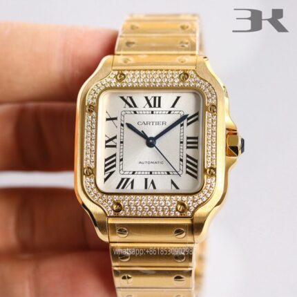 Cartier Santos De Cartier Mens Watch 40mm Cal.MIYOTA9015 Movement Automatic Mechanical Stainless Steel Watches 3K Factory