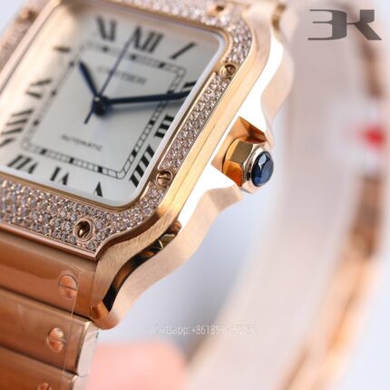 Cartier Santos De Cartier Mens Watch 40mm Cal.MIYOTA9015 Movement Automatic Mechanical Stainless Steel Watches 3K Factory - Image 6