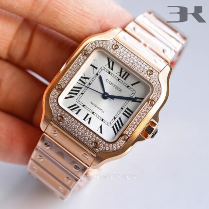 Cartier Santos De Cartier Mens Watch 40mm Cal.MIYOTA9015 Movement Automatic Mechanical Stainless Steel Watches 3K Factory - Image 2