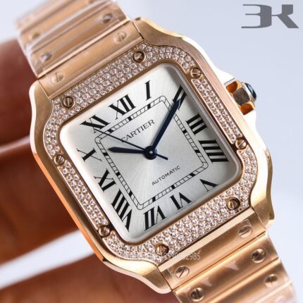 Cartier Santos De Cartier Mens Watch 40mm Cal.MIYOTA9015 Movement Automatic Mechanical Stainless Steel Watches 3K Factory - Image 3