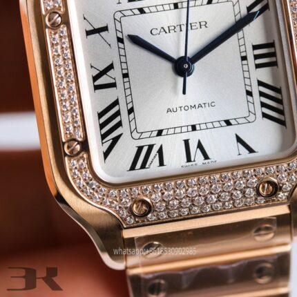 Cartier Santos De Cartier Mens Watch 40mm Cal.MIYOTA9015 Movement Automatic Mechanical Stainless Steel Watches 3K Factory - Image 5