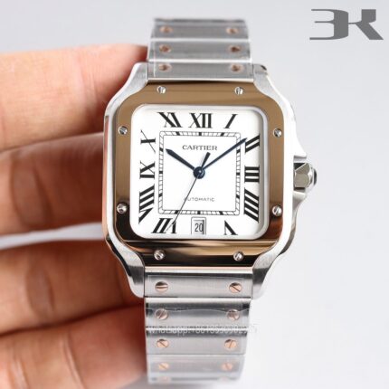 Cartier Santos De Cartier Mens Watch 40mm Cal.MIYOTA9015 Movement Automatic Mechanical Stainless Steel Watches 3K Factory