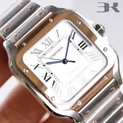 Cartier Santos De Cartier Mens Watch 40mm Cal.MIYOTA9015 Movement Automatic Mechanical Stainless Steel Watches 3K Factory - Image 3