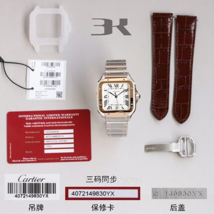 Cartier Santos De Cartier Mens Watch 40mm Cal.MIYOTA9015 Movement Automatic Mechanical Stainless Steel Watches 3K Factory - Image 9