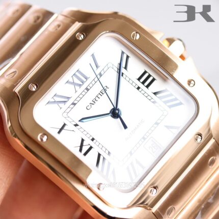 Cartier Santos De Cartier Mens Watch 40mm Cal.MIYOTA9015 Movement Automatic Mechanical Stainless Steel Watches 3K Factory - Image 3