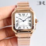 Cartier Santos De Cartier Mens Watch 40mm Cal.MIYOTA9015 Movement Automatic Mechanical Stainless Steel Watches 3K Factory