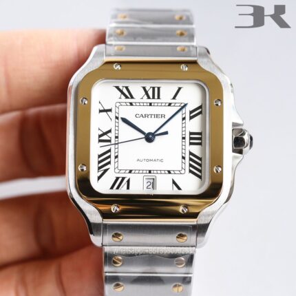 Cartier Santos De Cartier Mens Watch 40mm Cal.MIYOTA9015 Movement Automatic Mechanical Stainless Steel Watches 3K Factory
