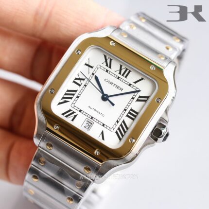 Cartier Santos De Cartier Mens Watch 40mm Cal.MIYOTA9015 Movement Automatic Mechanical Stainless Steel Watches 3K Factory - Image 2