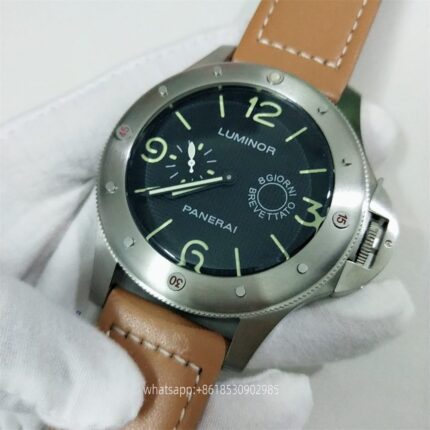 Panerai Submersible Mens Watch 47mm Automatic Mechanical Movement Stainless Steel Watches - Image 2