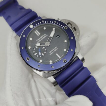 Panerai Submersible Mens Watch 47mm Automatic Mechanical Movement Stainless Steel Watches - Image 3