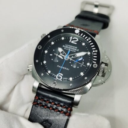 Panerai Submersible Mens Watch 47mm Automatic Mechanical Movement Stainless Steel Watches - Image 3