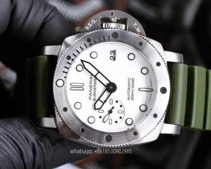 Panerai Submersible Mens Watch 42mm CAL.2555 Automatic Mechanical Movement Stainless Steel Watches V7 Factory - Image 4