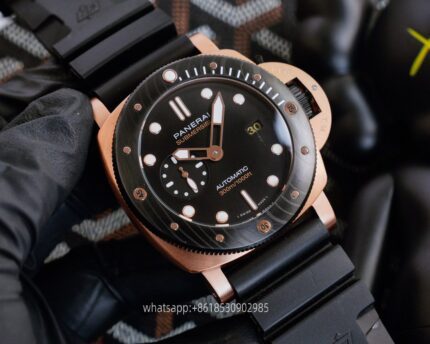Panerai Submersible Mens Watch 44mm CAL.2555 Automatic Mechanical Movement Stainless Steel Watches V7 Factory - Image 4