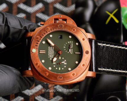 Panerai Submersible Mens Watch 47mm CAL.P9002 Automatic Mechanical Movement Stainless Steel Watches - Image 3