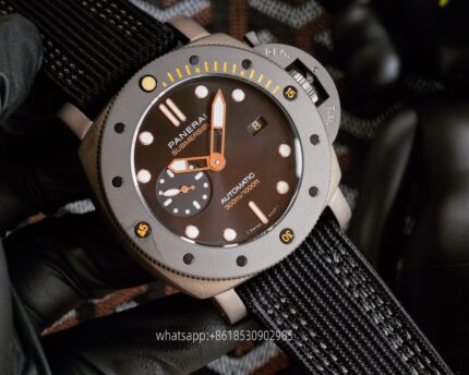 Panerai Submersible Mens Watch 44mm CAL.2555 Automatic Mechanical Movement Stainless Steel Watches V7 Factory - Image 3