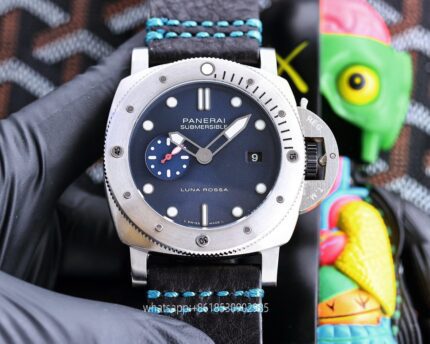 Panerai Submersible Mens Watch 47mm CAL.2555 Automatic Mechanical Movement Stainless Steel Watches V7 Factory - Image 2