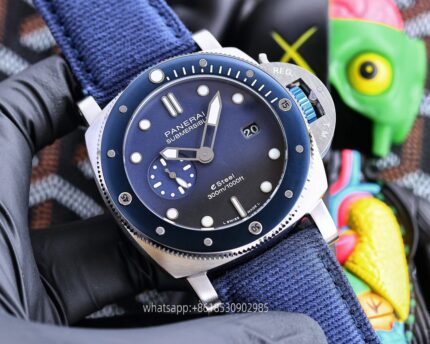 Panerai Submersible Mens Watch 47mm CAL.2555 Automatic Mechanical Movement Stainless Steel Watches V7 Factory - Image 6