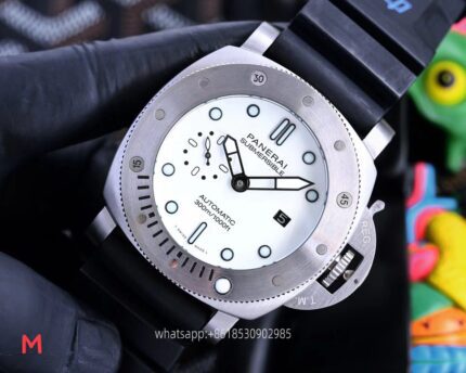 Panerai Submersible Mens Watch 44mm CAL.2555 Automatic Mechanical Movement Stainless Steel Watches - Image 3