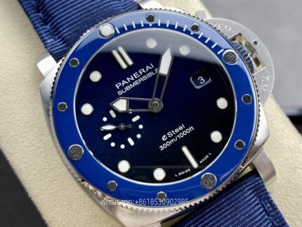 Panerai Submersible Mens Watch 44mm Automatic Mechanical Movement Stainless Steel Watches SB Factory - Image 3
