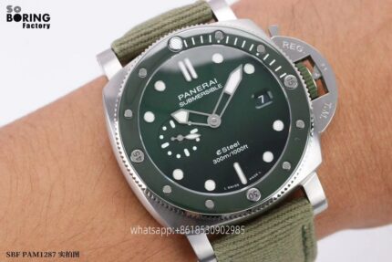 Panerai Submersible Mens Watch 44mm Automatic Mechanical Movement Stainless Steel Watches SB Factory - Image 2