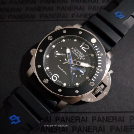 Panerai Submersible Mens Watch 47mm Automatic Mechanical Movement Stainless Steel Watches - Image 4