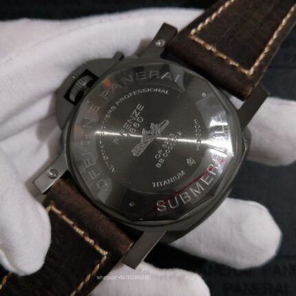 Panerai Submersible Mens Watch 47mm Automatic Mechanical Movement Stainless Steel Watches - Image 7