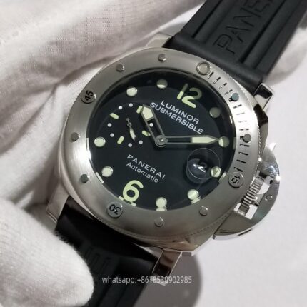 Panerai Submersible Mens Watch 44mm Automatic Mechanical Movement Stainless Steel Watches - Image 2