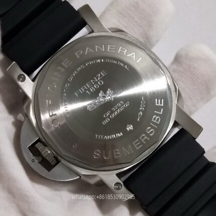 Panerai Submersible Mens Watch 47mm Automatic Mechanical Movement Stainless Steel Watches - Image 7