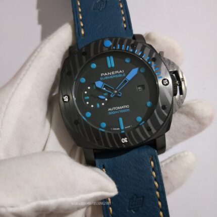 Panerai Submersible Mens Watch 47mm Automatic Mechanical Movement Stainless Steel Watches - Image 2