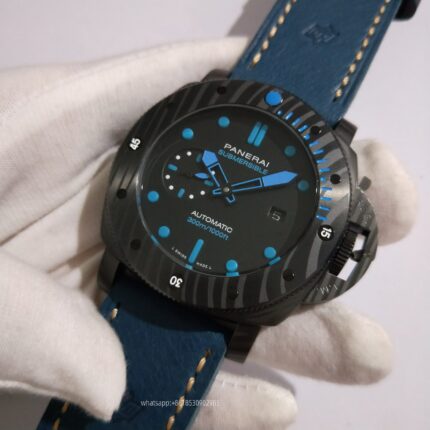 Panerai Submersible Mens Watch 47mm Automatic Mechanical Movement Stainless Steel Watches - Image 3