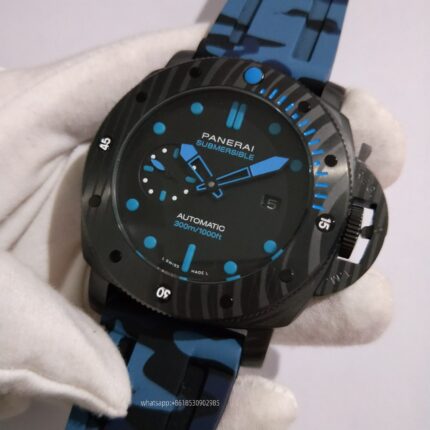 Panerai Submersible Mens Watch 47mm Automatic Mechanical Movement Stainless Steel Watches - Image 4