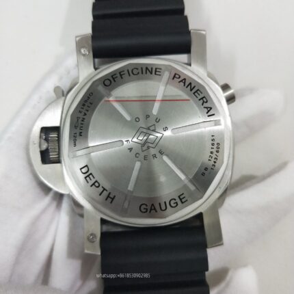 Panerai Submersible Mens Watch 47mm Automatic Mechanical Movement Stainless Steel Watches - Image 7