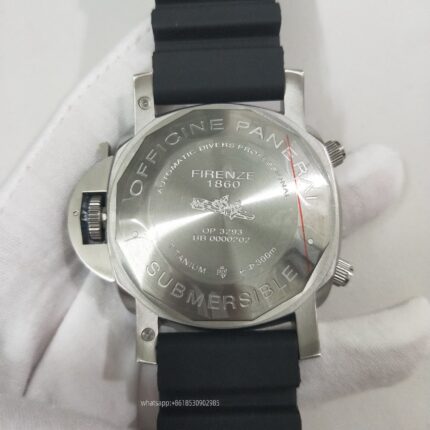 Panerai Submersible Mens Watch 47mm Automatic Mechanical Movement Stainless Steel Watches - Image 7