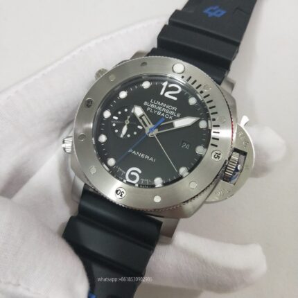 Panerai Submersible Mens Watch 47mm Automatic Mechanical Movement Stainless Steel Watches - Image 3