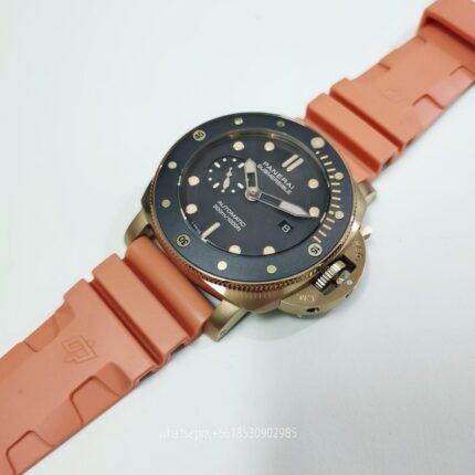 Panerai Submersible Mens Watch 47mm Automatic Mechanical Movement Stainless Steel Watches - Image 4