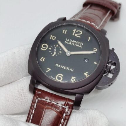 Panerai Luminor Mens Watch 44mm Cal.9001 Automatic Mechanical Movement Stainless Steel Watches - Image 4