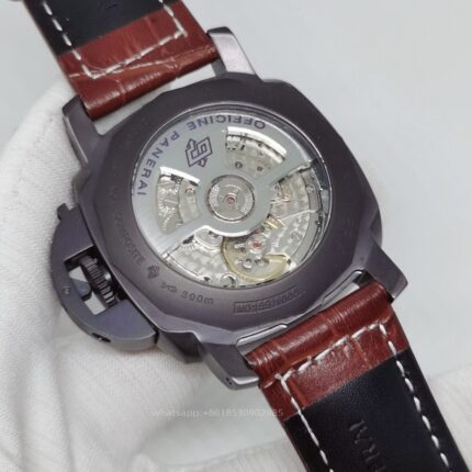 Panerai Luminor Mens Watch 44mm Cal.9001 Automatic Mechanical Movement Stainless Steel Watches - Image 7