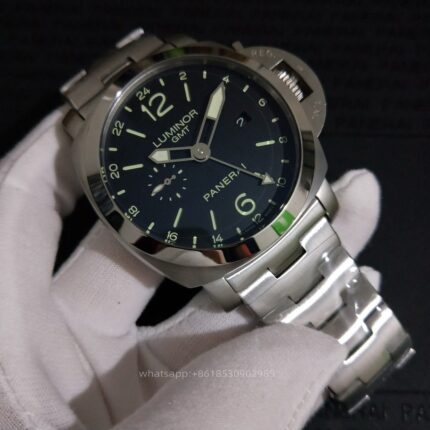Panerai Luminor Mens Watch 44mm Automatic Mechanical Movement Stainless Steel Watches - Image 2