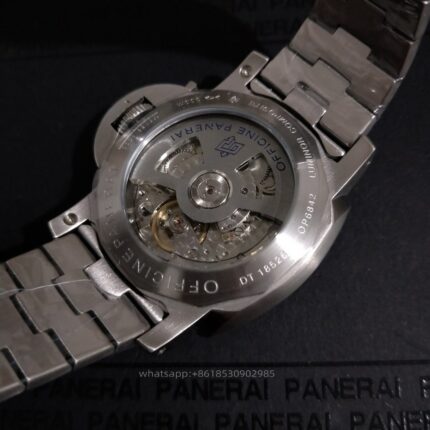 Panerai Luminor Mens Watch 44mm Automatic Mechanical Movement Stainless Steel Watches - Image 7