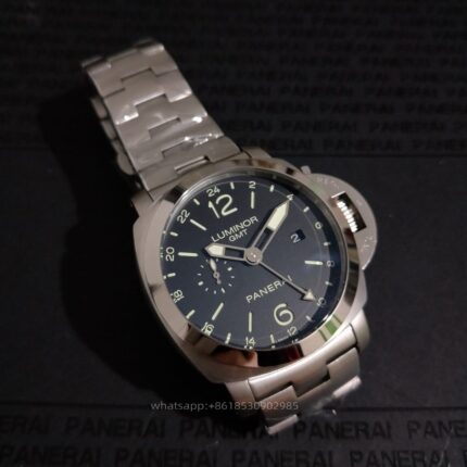 Panerai Luminor Mens Watch 44mm Automatic Mechanical Movement Stainless Steel Watches - Image 4