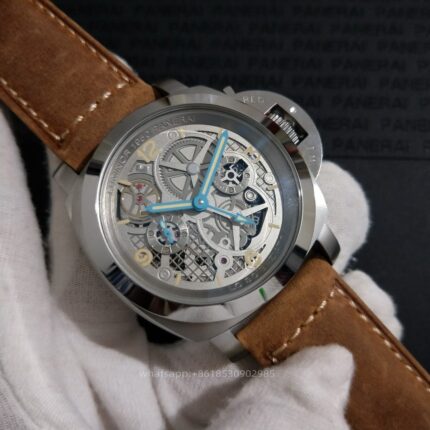 Panerai Luminor Mens Watch 47mm Automatic Mechanical Movement Stainless Steel Watches - Image 3