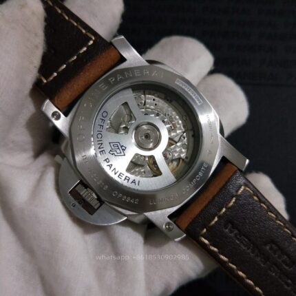 Panerai Luminor Mens Watch 47mm Automatic Mechanical Movement Stainless Steel Watches - Image 6