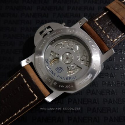 Panerai Luminor Mens Watch 47mm Automatic Mechanical Movement Stainless Steel Watches - Image 5