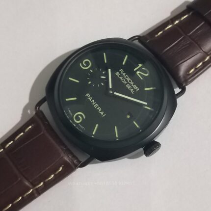 Panerai Luminor Mens Watch 45mm Automatic Mechanical Movement Stainless Steel Watches - Image 7